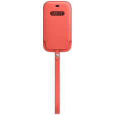 Чехол (футляр) APPLE Leather Sleeve with MagSafe, для Apple iPhone 12 mini, розовый цитрус [mhmn3ze/a]