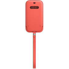 Чехол (футляр) APPLE Leather Sleeve with MagSafe, для Apple iPhone 12/12 Pro, розовый цитрус [mhya3ze/a]