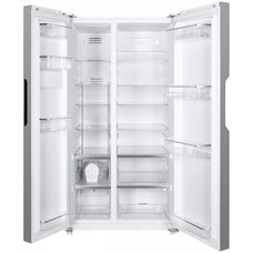 Холодильник двухкамерный MAUNFELD MFF177NFW No Frost, Side by Side, инверторный белый