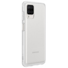 Чехол (клип-кейс) SAMSUNG Soft Clear Cover, для Samsung Galaxy A12, прозрачный [ef-qa125ttegru]