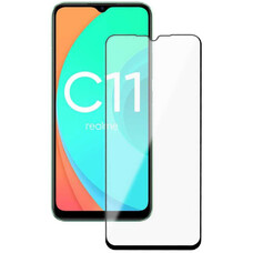Защитное стекло для экрана Deppa для Realme C11 75.9 х 164.4 мм, 1 шт, черный [62687]
