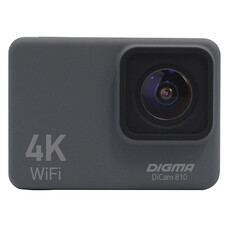 Экшн-камера DIGMA DiCam 810 4K, WiFi, серый [dc810]