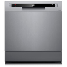Посудомоечная машина Hyundai DT503, компактная, настольная, 55см, загрузка 8 комплектов, серебристая [dt503 серебристый]