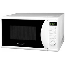 Микроволновая печь SCARLETT SC-MW9020S02D, 700Вт, 20л, белый /черный