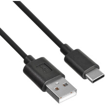 Кабель Buro USB Type-C (m) - USB (m), 0.8м, 2A, черный [usb-tc-0.8b2a]