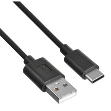 Кабель Buro USB Type-C (m) - USB (m), 1.2м, 2A, черный [usb-tc-1.2b2a]