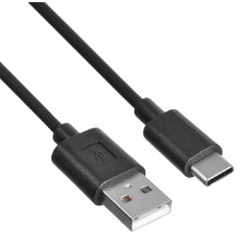 Кабель Buro USB Type-C (m) - USB (m), 1.2м, 3A, черный [usb-tc-1.2b3a]