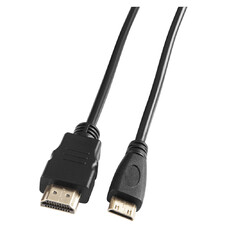 Кабель аудио-видео Buro mini-HDMI (m) - HDMI (m) , 1.5м, черный [bhp-minhdmi-1.5]
