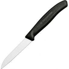 Нож кухонный Victorinox Swiss Classic, для овощей, 80мм, заточка прямая, стальной, черный [6.7403]