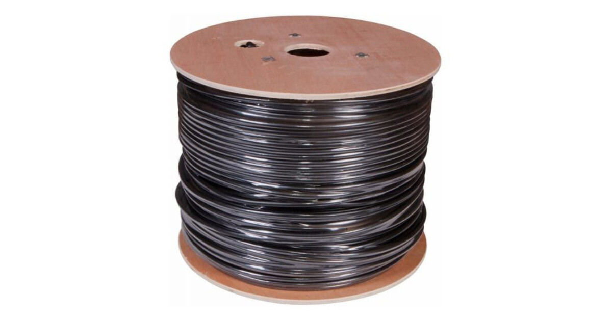 Rexant FTP 4pr 24awg. Кабель FTP 4pr 24awg. Кабель витая пара FTP 4pr 24awg, cat5e наружный (Outdoor) (бухта 305 м) (etm01-0146). Экранирование катушки.