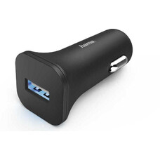 Автомобильное зарядное устройство HAMA H-183261, USB, 1.2A, черный [00183261]