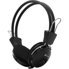 Наушники с микрофоном Оклик HS-M200 черный 1.8м накладные оголовье (1532011)