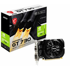 Видеокарта MSI NVIDIA GeForce GT 730, N730K-4GD3/OCV1, 4ГБ, GDDR3, OC, Ret