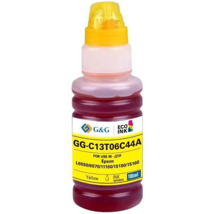 Чернила g&g gg-c13t00r140. Чернила для g2420. Epson 112 Yellow. Краска 112 Epson.