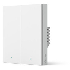 Умный выключатель AQARA Smart Wall Switch H1 EU, двухклавишный, белый [ws-euk02]