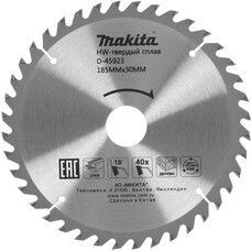 Пильный диск Makita D-45923, по дереву, 185мм, 1.3мм, 1шт