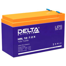 Аккумуляторная батарея для ИБП Delta HRL 12-7.2 X 12В, 7.2Ач