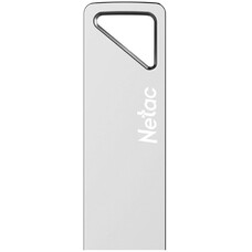 Флешка USB NETAC U326 16ГБ, USB2.0, серебристый [nt03u326n-016g-20pn]