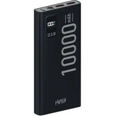 Внешний аккумулятор (Power Bank) HIPER CORE X Transparent, 10000мAч, черный