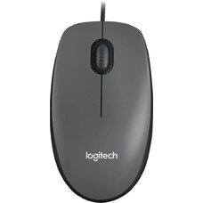 Мышь Logitech M90, оптическая, проводная, USB, черный [910-001793/910-001795]