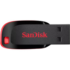 Флешка USB Sandisk Cruzer Blade 32ГБ, USB2.0, черный и красный [sdcz50-032g-b35]