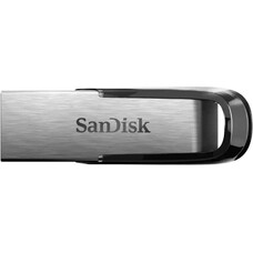 Флешка USB Sandisk Cruzer Ultra Flair 64ГБ, USB3.0, серебристый и черный [sdcz73-064g-g46]
