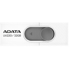 Флешка USB A-Data UV220 32ГБ, USB2.0, белый и серый [auv220-32g-rwhgy]