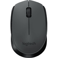 Мышь Logitech M170, оптическая, беспроводная, USB, черный и темно-серый [910-004658]