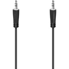 Кабель аудио HAMA H-205115, Jack 3.5 (f) - Jack 3.5 (f) , 0.75м, черный [00205115]