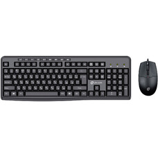 Комплект (клавиатура+мышь) Oklick S650, USB, проводной, черный [1875246]