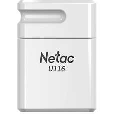 Флешка USB NETAC U116 32ГБ, USB2.0, белый [nt03u116n-032g-20wh]