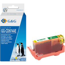 Картридж струйный G&G GG-CD974AE желтый (14.6мл) для HP Officejet 6000/6000Wireless/6500/6500Wireless