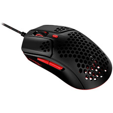 Мышь HYPERX Pulsefire Haste, игровая, оптическая, проводная, USB, черный и красный [4p5e3aa]