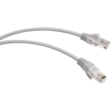 Патч-корд WRLINE вилка RJ-45, вилка RJ-45, кат.5E, LSZH, 1м, серый [wr-pc-rj45-utp-5e-1-gy]