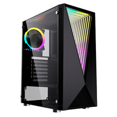 Корпус GMNG GG-CC100 черный без БП ATX 5x120mm 2xUSB2.0 1xUSB3.0 audio bott PSU