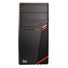 Компьютер iRU Home 310H6SM, Intel Core i3 12100, DDR4 8ГБ, 256ГБ(SSD), Intel UHD Graphics 730, Free DOS, черный [1900979]