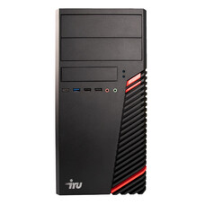 Компьютер iRU Home 310H6SM, Intel Core i3 12100, DDR4 16ГБ, 256ГБ(SSD), Intel UHD Graphics 730, Free DOS, черный [1901009]