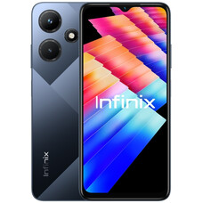 Смартфон Infinix X669D Hot 30i 128Gb 8Gb черный моноблок 3G 4G 2Sim 6.56" 720x1612 Android 12 13Mpix 802.11 a/b/g/n/ac NFC GPS GSM900/1800 GSM1900 TouchSc FM microSD max1024Gb