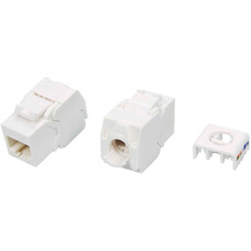 Модуль Hyperline KJ8-8P8C-C5E-180-TLS-WH информ. KeystoneRJ45 кат.5E FTP бел.