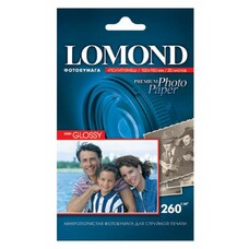 Фотобумага Lomond для струйной печати, 20л, 260г/м2, белый, покрытие полуглянцевое [1103302]