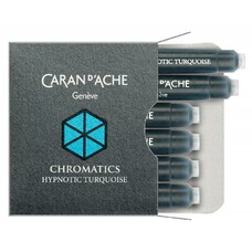 Картридж Carandache Chromatics (8021.191) Hypnotic turquoise чернила для ручек перьевых (6шт)