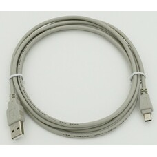 Кабель USB2.0 USB A(m) - mini USB B (m), 1.8м, серый