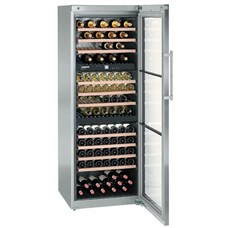 Винный шкаф однокамерный Liebherr WTes 5872 вместимость: 178 бутылок, инверторный серебристый