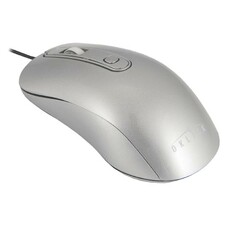 Мышь Oklick 155M, оптическая, проводная, USB, серебристый [337117]