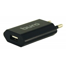 Сетевое зарядное устройство Buro TJ-164b, USB, 5Вт, 1A, черный