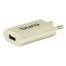 Сетевое зарядное устройство Buro TJ-164w, USB, 5Вт, 1A, белый