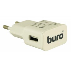 Сетевое зарядное устройство Buro TJ-159w, USB-A, 10.5Вт, 2.1A, белый