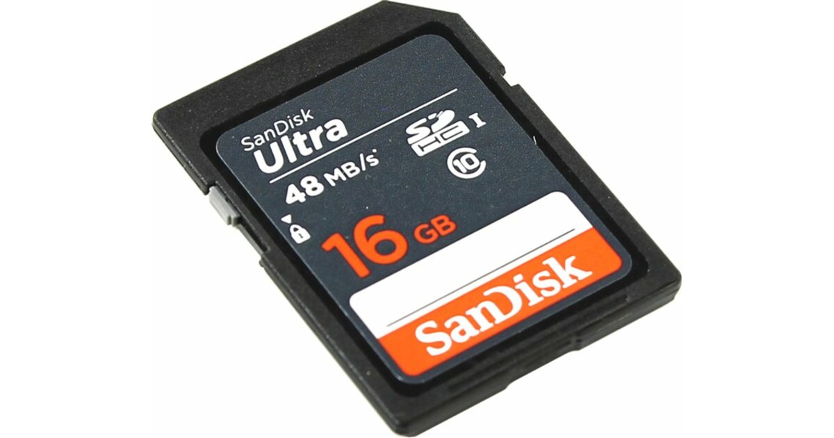 Карта памяти sdhc 16gb. SDSDUNB-064g-gn6in.