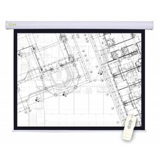 Экран Cactus Motoscreen CS-PSM-180x180, 180х180 см, 1:1, настенно-потолочный