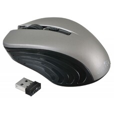 Мышь Oklick 545MW, оптическая, беспроводная, USB, черный и серый [368629]